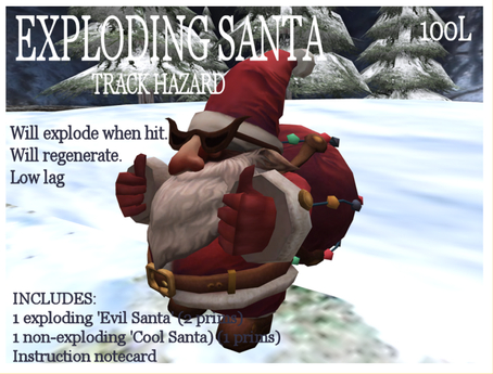 Second Life Marketplace - Exploding Santa